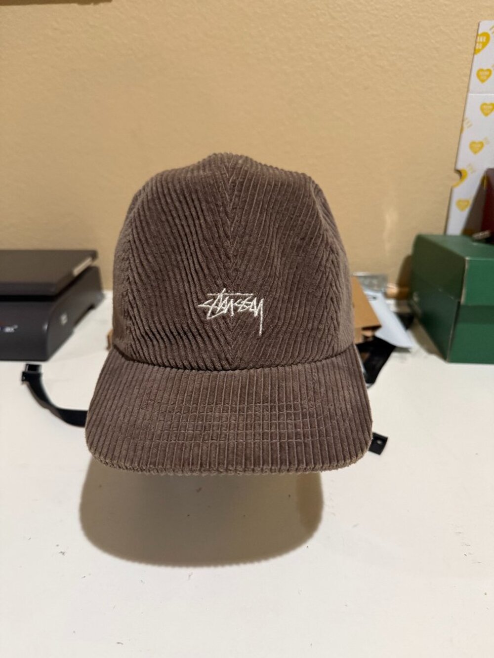Stussy Brown Corduroy Ear Flap Cap Hat